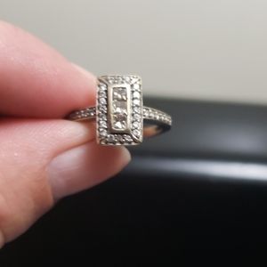 Yellow diamond ring 1/2 ,cart